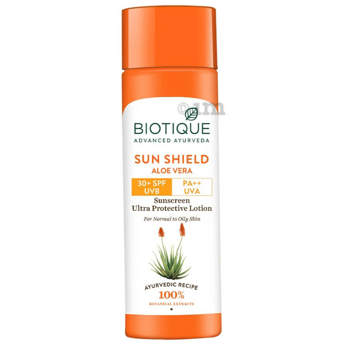 Biotique Sun Shield Aloe Vera Sunscreen Lotion SPF 30 PA++