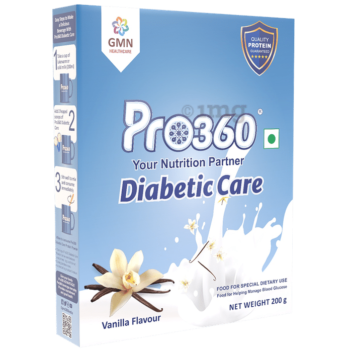 Pro360 Diabetic Care Protein | Flavour Powder Vanilla