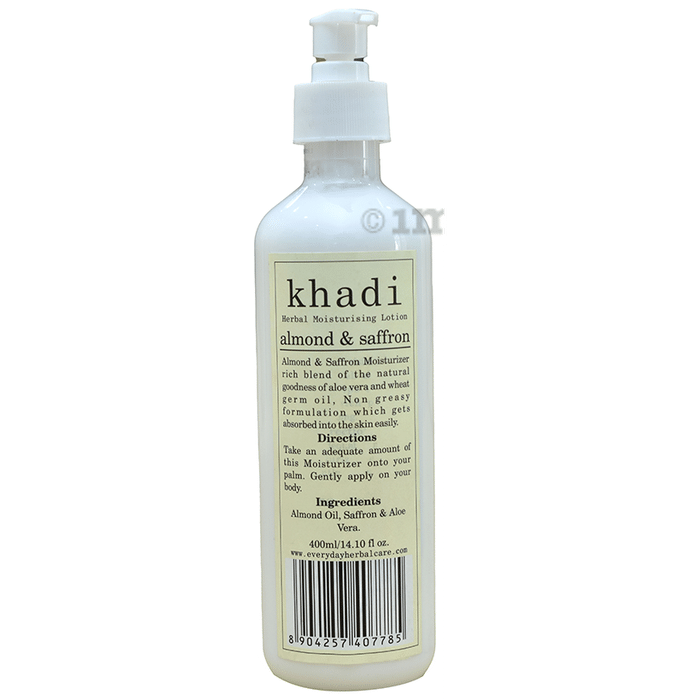 Khadi Herbal Moisturising Lotion Almond & Saffron