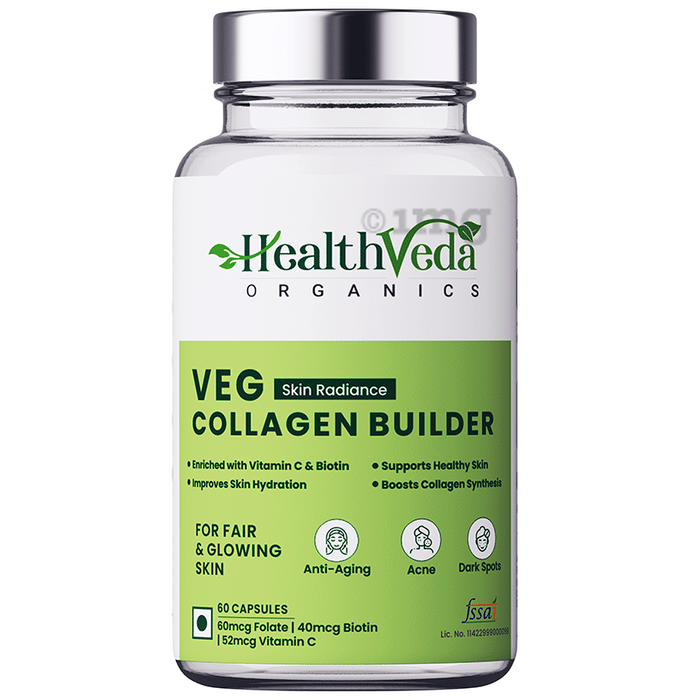 Health Veda Organics Skin Radiance Collagen Builder Veg Capsule