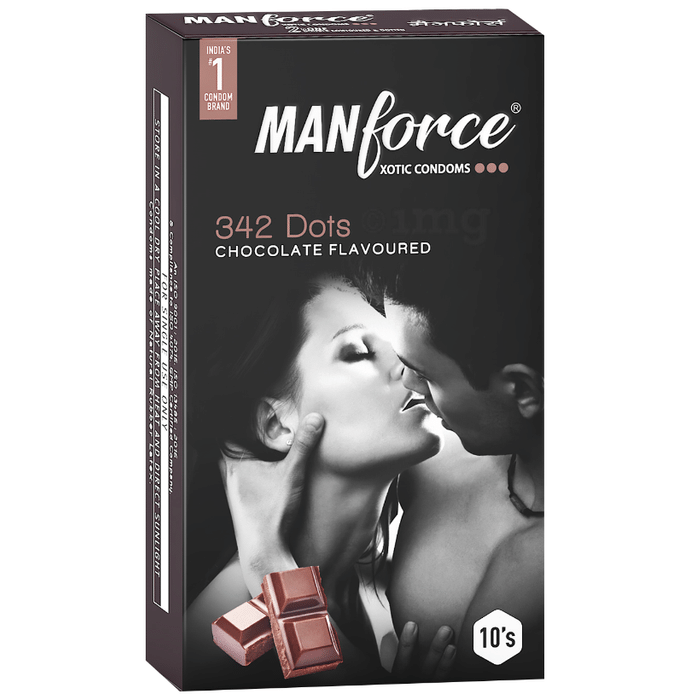 Manforce 342 Dots Xotic Condom | Flavour Chocolate