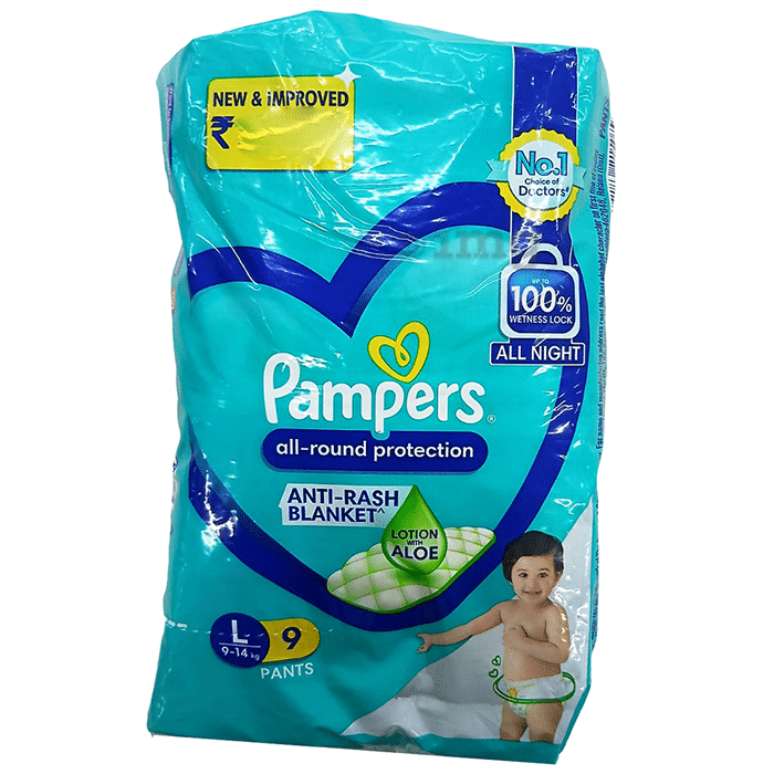 Pampers All-Round Protection Anti Rash Blanket Large with Aloevera