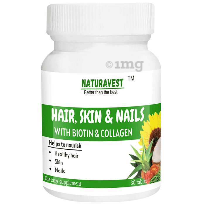 Naturavest Hair, Skin & Nails with Biotin & Collagen Tablet