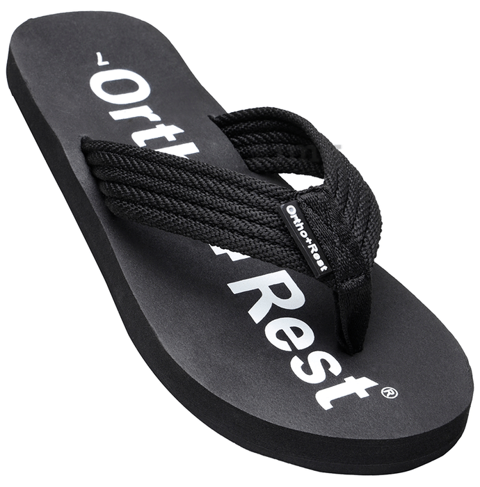 Ortho + Rest Extra Soft Men Slipper Orthopedic For Home Daily Use Slippers Black 9