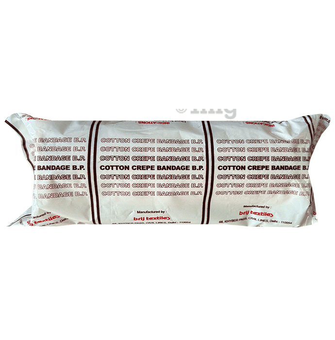 Brij Textiles Elastic Crepe Bandage 10cm x 4m