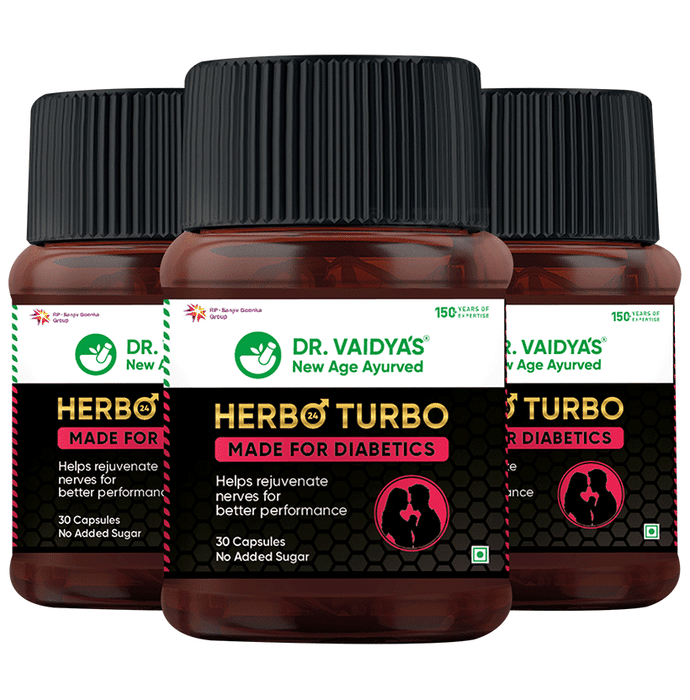 Dr. Vaidya's Herbo24Turbo Made For Diabetics (30 Each)