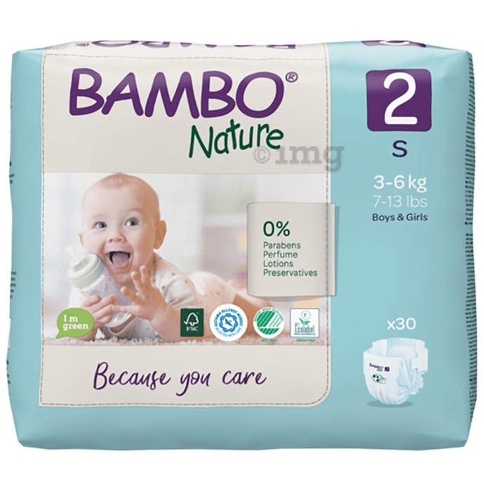 Bambo Nature Taped Diaper Standard Pack Small