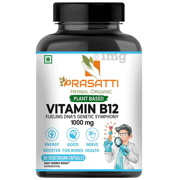 Prasatti Herbal Organic Vitamin B12 Vegetarian Capsule