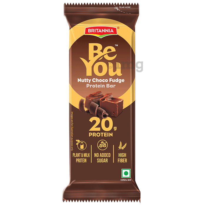 Britannia Be You Nutty Choco Fudge Protein Bar