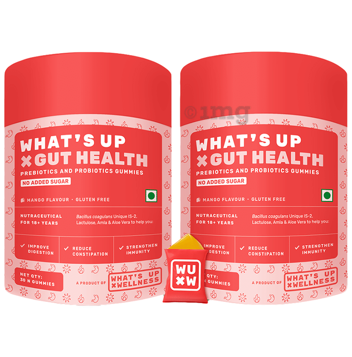 What's Up Wellness X Gut Health Gummies (30 Each)