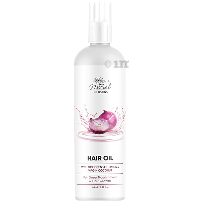 Natural Infusions Hair Oil with Goodness of Onion & Virgin Coconut Oil (100ml Each)
