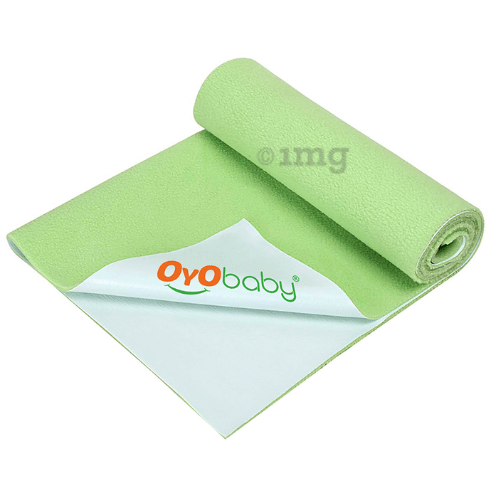 Oyo Baby Waterproof Bed Protector Baby Dry Sheet Small Light Green