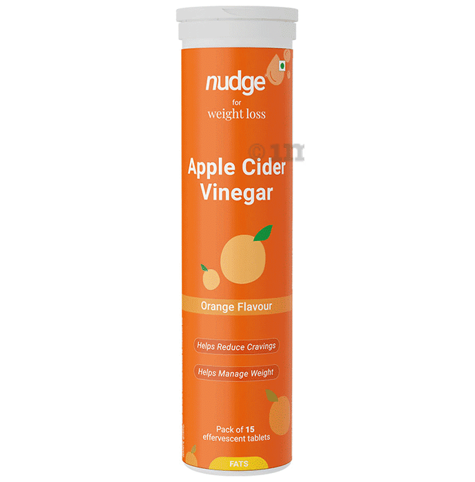 Nudge Apple Cider Vinegar Effervescent Tablet Orange