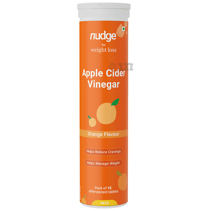 Nudge Apple Cider Vinegar Effervescent Tablet Orange