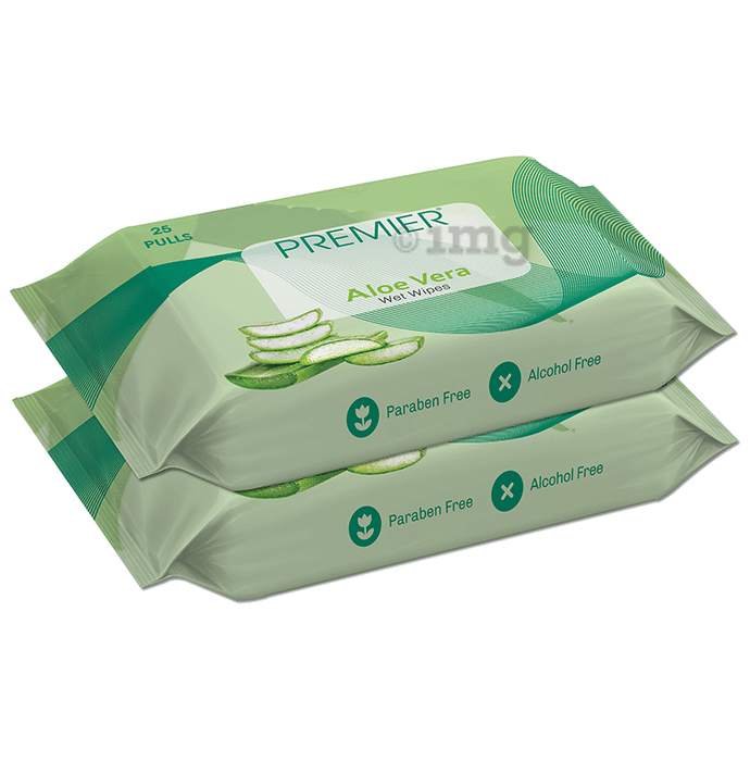 Premier Tissues Wet Wipe (25 Each) Aloe Vera