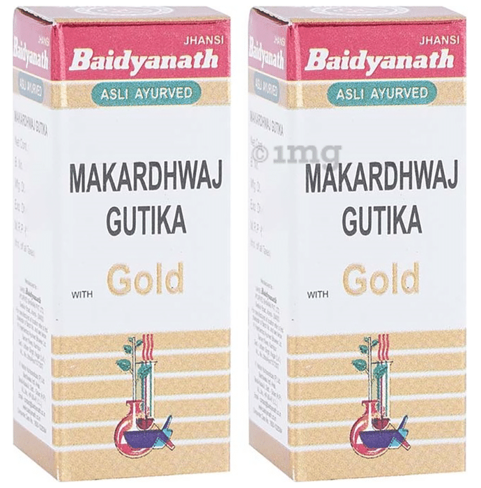 Baidyanath  Makardhwaj Gutika with Gold Tablet (1gm Each)
