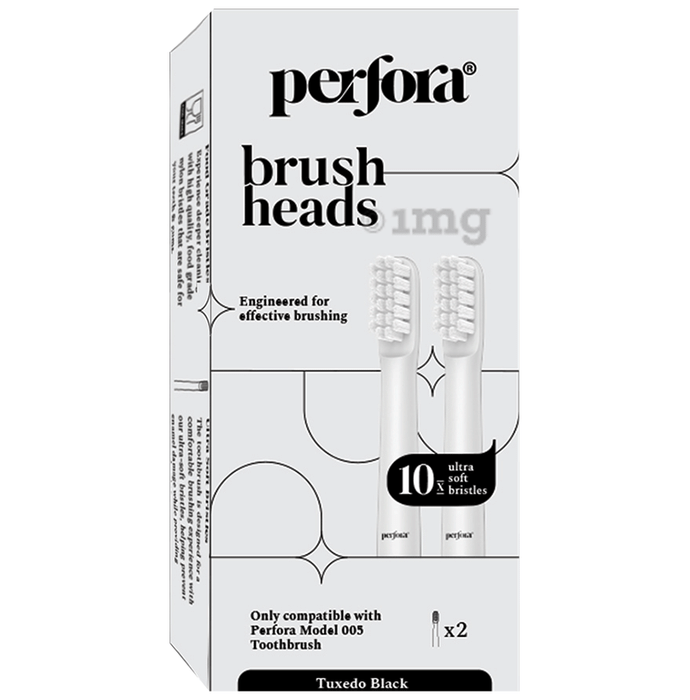 Perfora Brush Heads Tuxedo Black