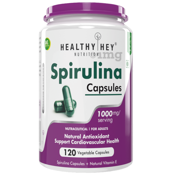 HealthyHey Nutrition Spirulina Vegetable Capsule