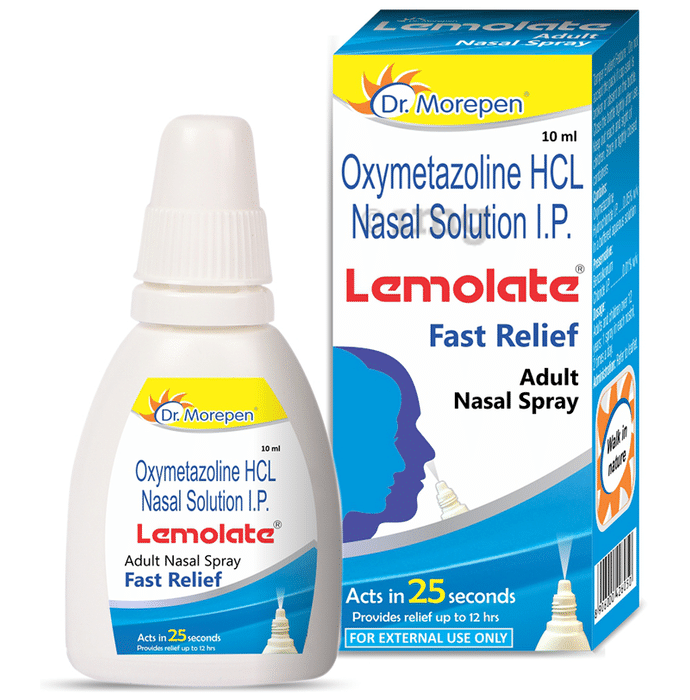 Dr. Morepen Lemolate Fast Relief Adult Nasal Spray