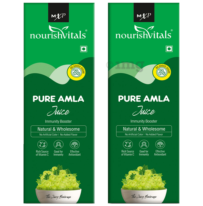 NourishVitals Pure Amla Juice (500ml Each)