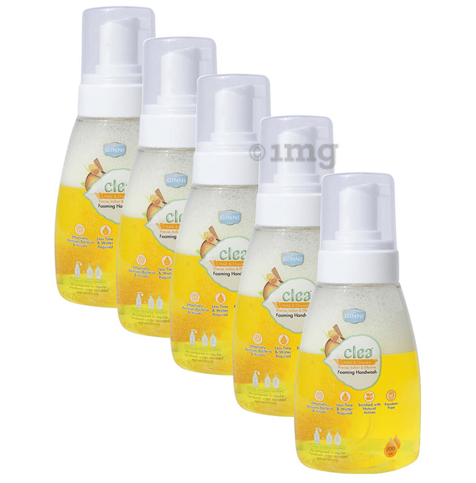 Ginni Clea Foaming Handwash (200ml Each) Haldi & Chandan