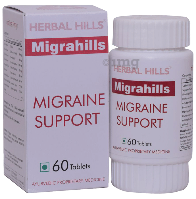 Herbal Hills Migrahills  Migraine Support Tablet