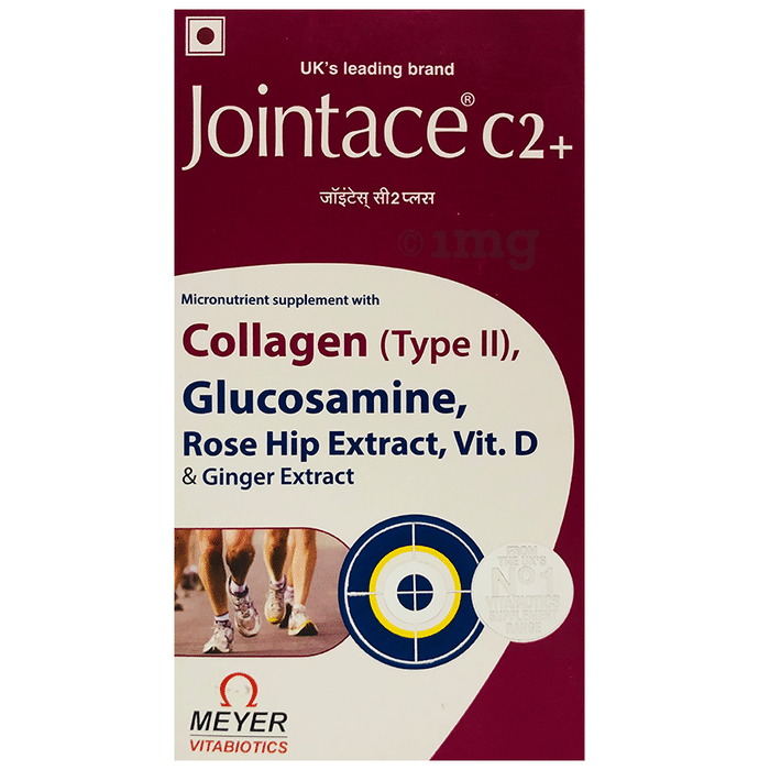 Jointace C2 Plus Tablet with Collagen (Type II), Glucosamine, Rosehip Extract, Vitamin D & Ginger Extract