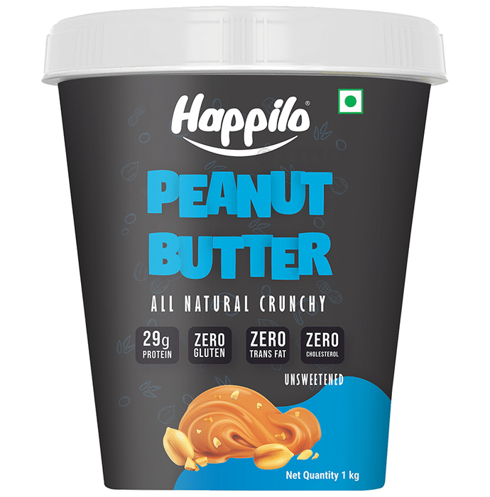 Happilo All Natural Unsweetened Peanut Butter