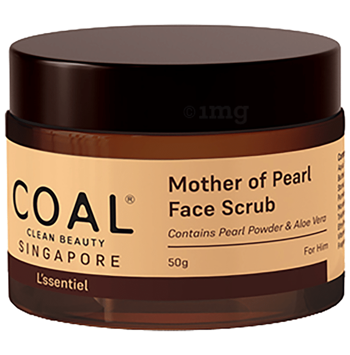 Coal Clean Beauty Mother of Pearl Face Scrub for Men