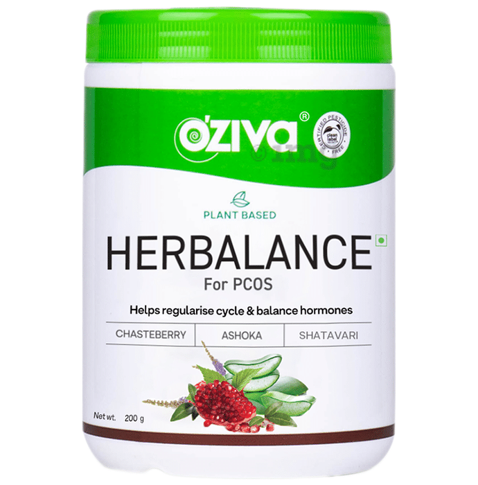 Oziva Plant Based Herbalance for PCOS for Better Cycle and Hormonal Balance