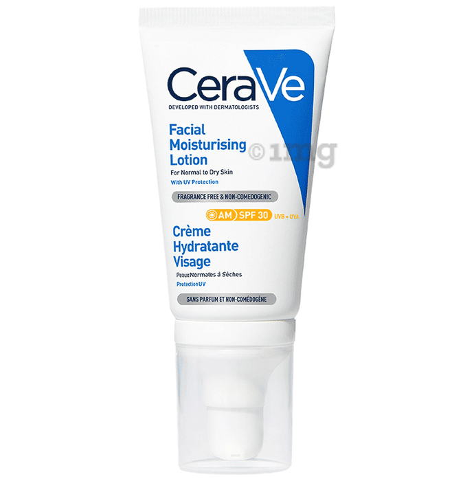 CeraVe AM Facial Moisturising Lotion for Normal to Dry Skin SPF 30