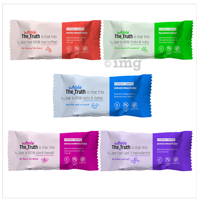 The Whole Truth Vegan Energy Bar (40gm Each) | All in One