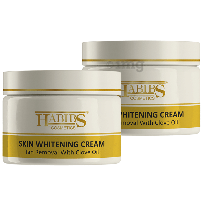 Habibs Skin Whitening Cream Tan Removal with Clove Oil (200gm Each)