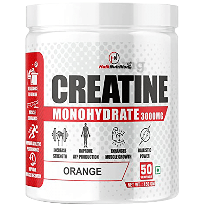 Hulk Nutrition Creatine Monohydrate Powder Orange