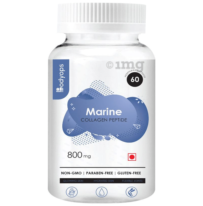 Bodyops Marine Collagen Peptide 800mg | Capsule for Joints & Glowing Skin