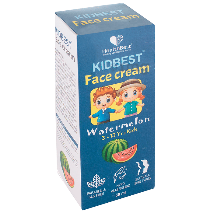 HealthBest Kidbest Face Cream SPF 15 for 3 to 13 yrs Kids Watermelon