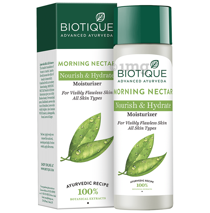 Biotique Morning Nectar Nourish & Hydrate Moisturizer | For Visibly Flawless Skin