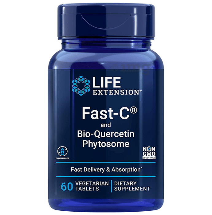 Life Extension Fast-C and Bio-Quercetin Phytosome Vegetarian Tablet