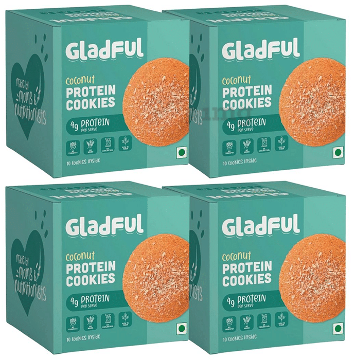 Gladful Protein Cookies (10 Each) Coconut