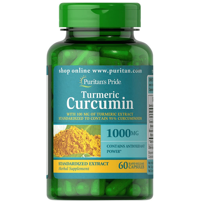 Puritan's Pride Turmeric Curcumin 1000mg Rapid Release Capsule