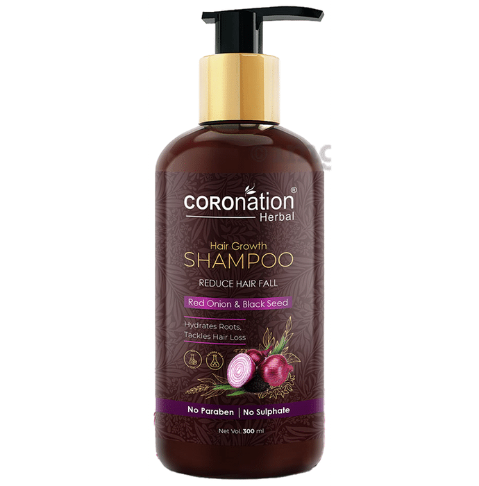 Coronation Herbal Red Onion & Black Seed Hair Growth Shampoo (300ml Each)