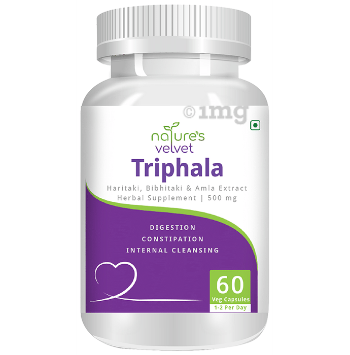 Nature's Velvet Triphala Pure Extract 500mg Capsule