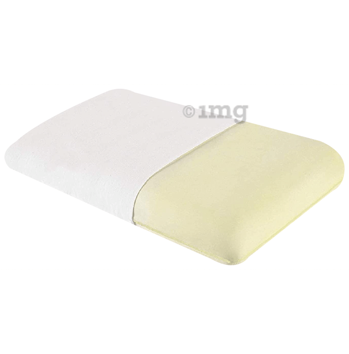 The White Willow Orthopedic Memory Foam Pillow King Size Off White