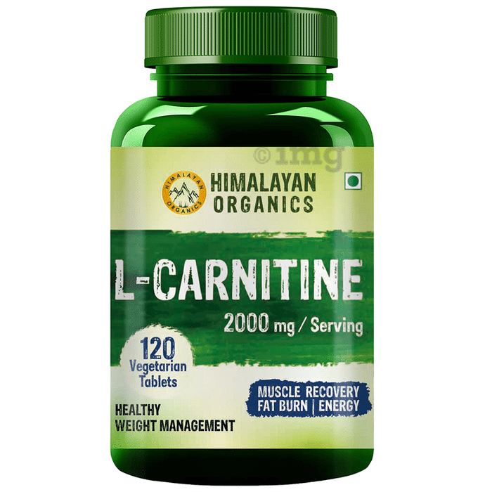Himalayan Organics L-Carnitine 2000mg for Weight Management, Muscle Recovery & Energy | Veg Tablet