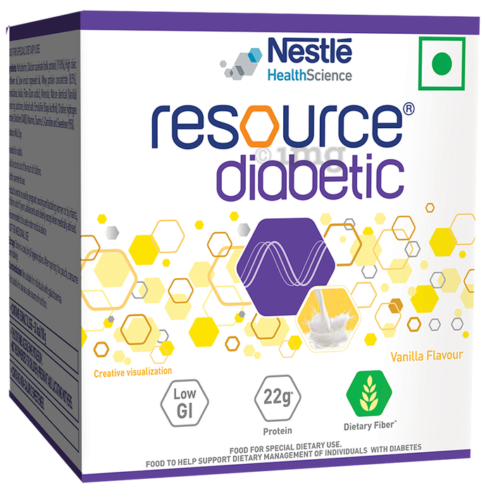 Nestle Resource Diabetic Sachet (50gm Each) with Protein & Fibre | Flavour Vanilla