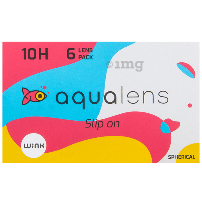Aqualens 10H Monthly Disposable Contact Lens with UV Protection Optical Power -0.5 Transparent Spherical