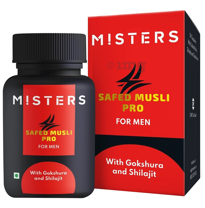 Misters Safed Musli Pro for Men with Gokshura & Shilajit Capsule