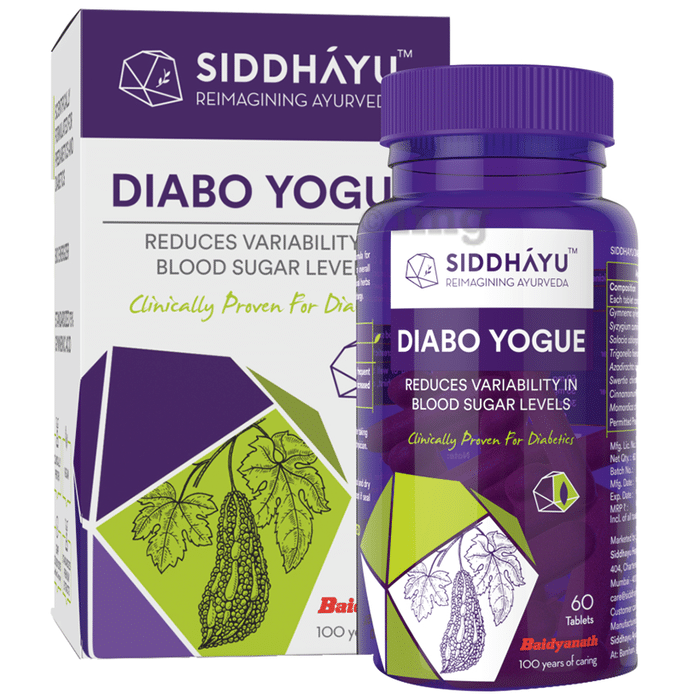 Siddhayu Diabo Yogue Reduces Variability in Blood Sugar Levels Tablet