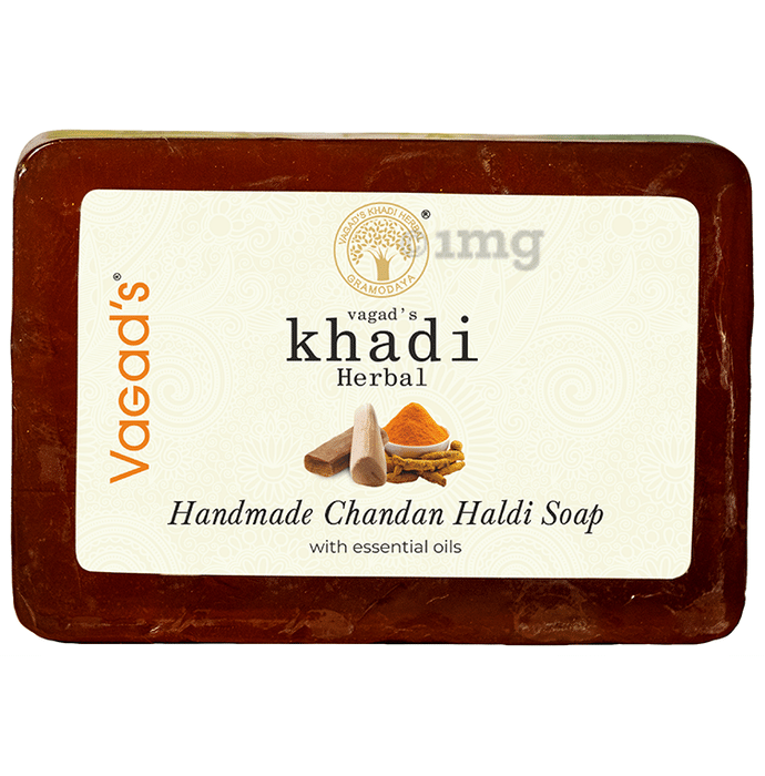 Vagad's Khadi Herbal Handmade Soap Chandan Haldi Soap