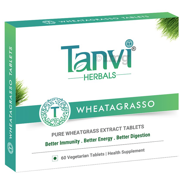 Tanvi Herbals Wheatagrasso Vegetarian Tablet